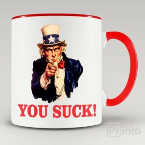 You suck – coffee mug