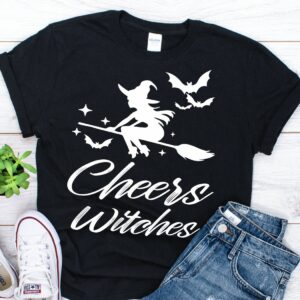 Cheers Witches Funny Halloween T-Shirt