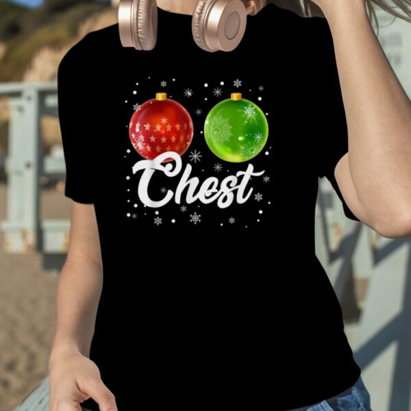 Chest Nuts Christmas Matching Couple Chestnuts Xmas 2022 T-Shirt