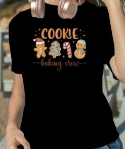Christmas Cookie Baking Crew Funny Gingerbread Apparel T Shirt 1