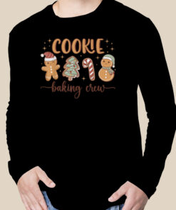 Christmas Cookie Baking Crew Funny Gingerbread Apparel T Shirt 2