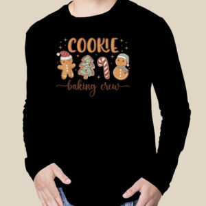 Christmas Cookie Baking Crew Funny Gingerbread Apparel T Shirt 2