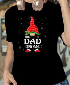 Dad Gnome Buffalo Plaid Matching Family Christmas T Shirt 1