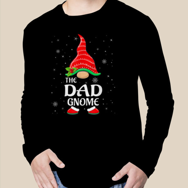 Dad Gnome Buffalo Plaid Matching Family Christmas T-Shirt