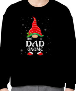 Dad Gnome Buffalo Plaid Matching Family Christmas T Shirt 3