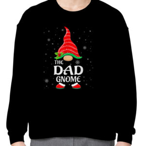 Dad Gnome Buffalo Plaid Matching Family Christmas T Shirt 3