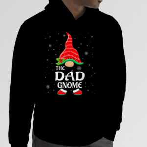 Dad Gnome Buffalo Plaid Matching Family Christmas T Shirt 4