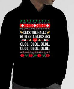 Deck Halls With Beta Blockers Funny Christmas Nurse T-Shirt 3 Deck Halls With Beta Blockers Funny Christmas Nurse T Shirt 4