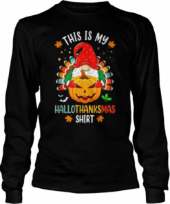 Halloween Thanksgiving Christmas Funny Hallothanksmas Gnomes T-Shirt 1 Halloween Thanksgiving Christmas Funny Hallothanksmas Gnomes T Shirt 2