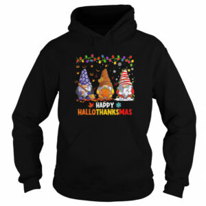 Halloween Thanksgiving Christmas Happy HalloThanksMas Gnomes Shirt 4