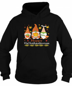 Halloween Thanksgiving Christmas Happy HalloThanksMas Gnomes Tee 3 Halloween Thanksgiving Christmas Happy HalloThanksMas Gnomes Tee 4