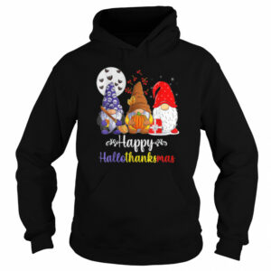 Halloween Thanksgiving Christmas Happy HalloThanksMas Gnomes Tee shirt 4