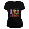 Happy Hallothanksmas Coffee Halloween Thanksgiving Christmas Tee