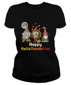 Happy Hallothanksmas Gnomes Halloween Christmas Tshirt 1