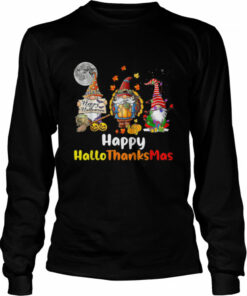 Happy Hallothanksmas Gnomes Halloween Christmas Tshirt 1 Happy Hallothanksmas Gnomes Halloween Christmas Tshirt 2