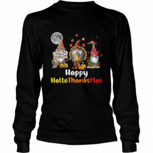 Happy Hallothanksmas Gnomes Halloween Christmas Tshirt