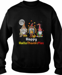 Happy Hallothanksmas Gnomes Halloween Christmas Tshirt 2 Happy Hallothanksmas Gnomes Halloween Christmas Tshirt 3
