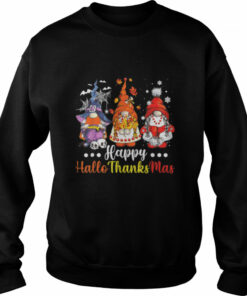 Happy Hallothanksmas Gnomes Halloween Shirt 3