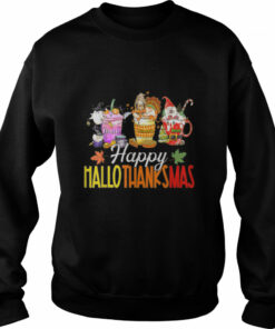 Happy Hallothanksmas Gnomes Halloween Thanksgiving Christmas Shirt 2 Happy Hallothanksmas Gnomes Halloween Thanksgiving Christmas Shirt 3