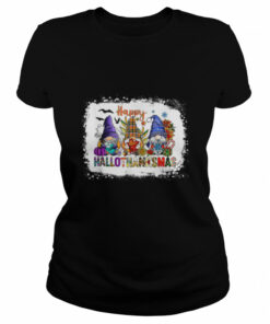 Happy Hallothanksmas Gnomes Halloween Thanksgiving Shirt 1