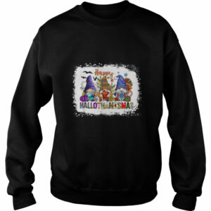 Happy Hallothanksmas Gnomes Halloween Thanksgiving Shirt 3