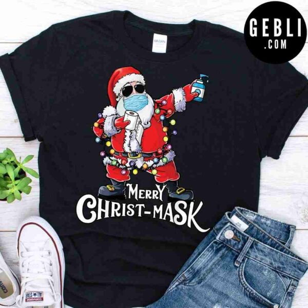 Merry Christ Mask Santa Shirt