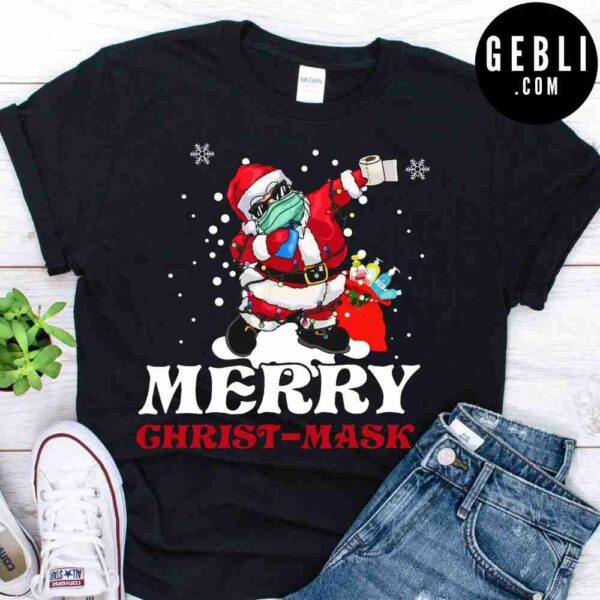 Merry Christmask 2020 dabbing santa Shirt