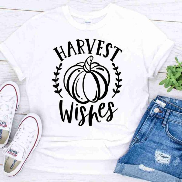 harvest wishes pumpkin shirt