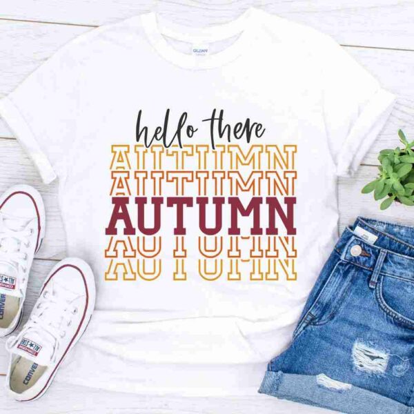 hello there autumn stacked shirt