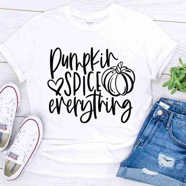 pumpkin spice everything heart shirt