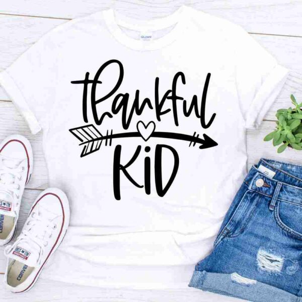 thankful kid thanksgiving shirt