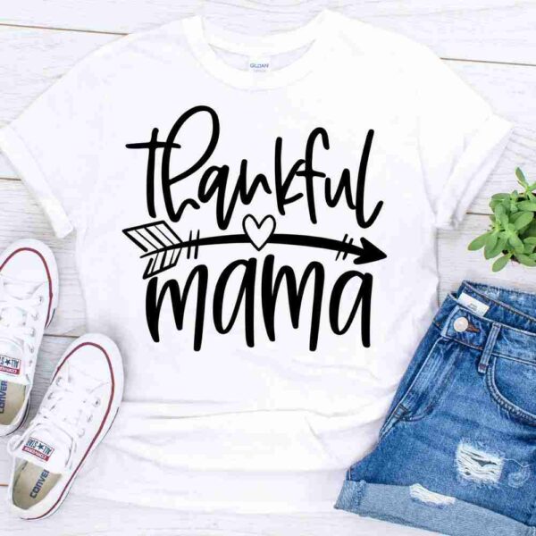 thankful mama thanksgiving fall shirt