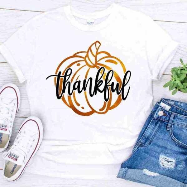 thankful pumpkin fall shirt