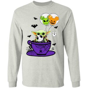 Baby Yoda Hug Jack Skellington Halloween Coffee Shirt