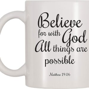 Believe For With God All Things Are Possible Mug