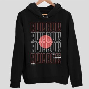 Black Rui Hachimura Navy 3-Point Champ Tri-Blend Hoodie