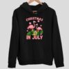 Christmas In July Flamingo Hoodie