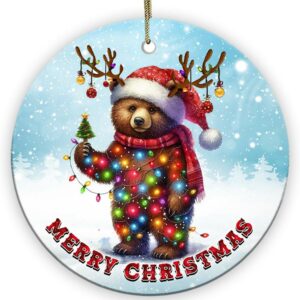 Christmas Ornament 2024 Bear Lover Gift