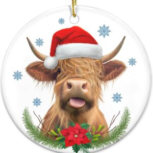 Christmas Ornament 2024 Highland Cow Gifts