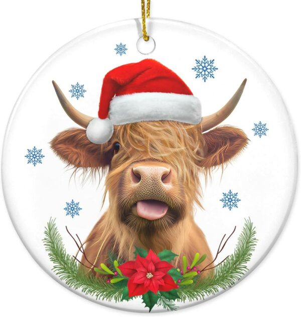 Christmas Ornament 2024 Highland Cow Gifts