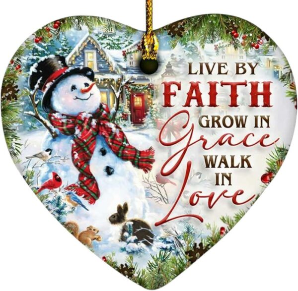 Christmas Ornament 2024 Inspirational Snowman