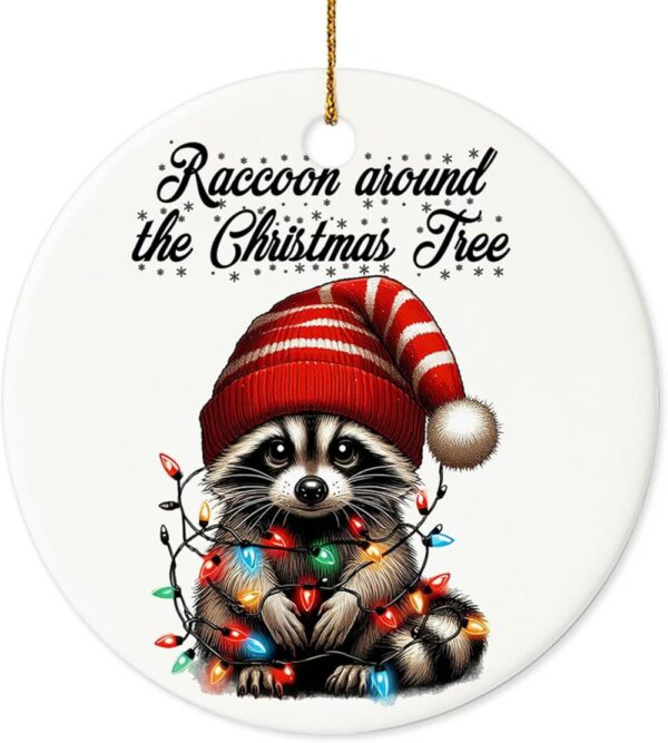 Christmas Ornament 2024 Raccoon Lovers