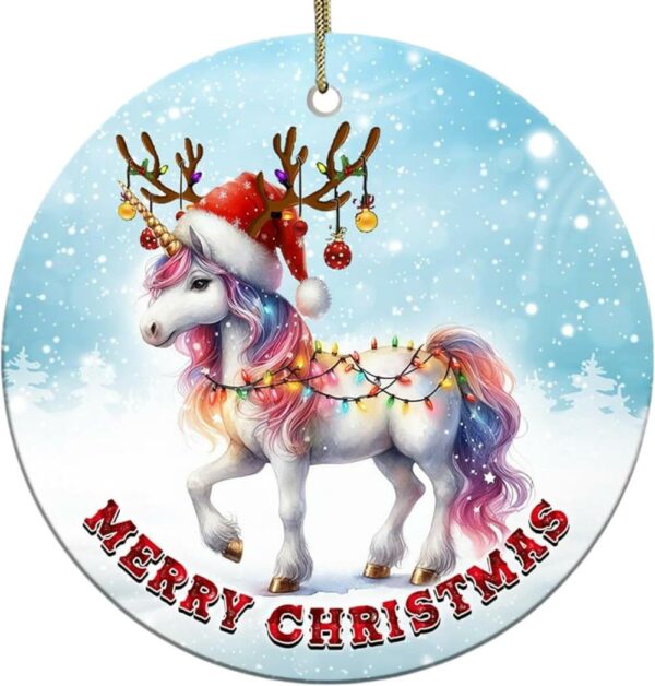 Christmas Ornament 2024 Unicorn Lovers