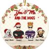 Christmas Ornament Couple You And Me And The Dogs