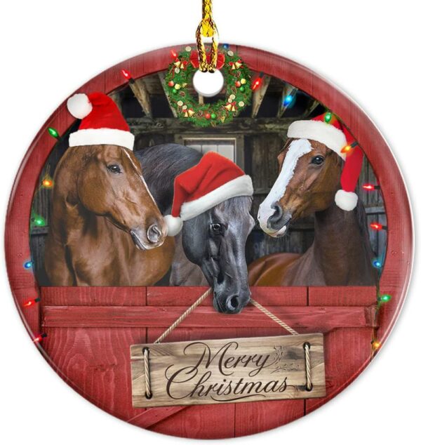 Christmas Ornament Farmhouse Horse Gifts