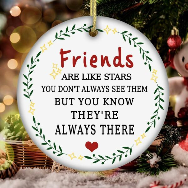 Christmas Ornament Friend 2024 Good Friends Bestie