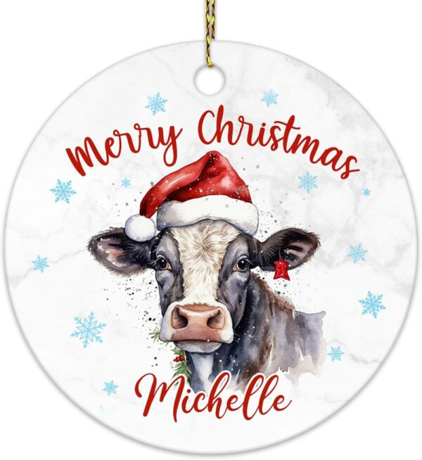 Christmas Ornament Gifts For Cow Lover