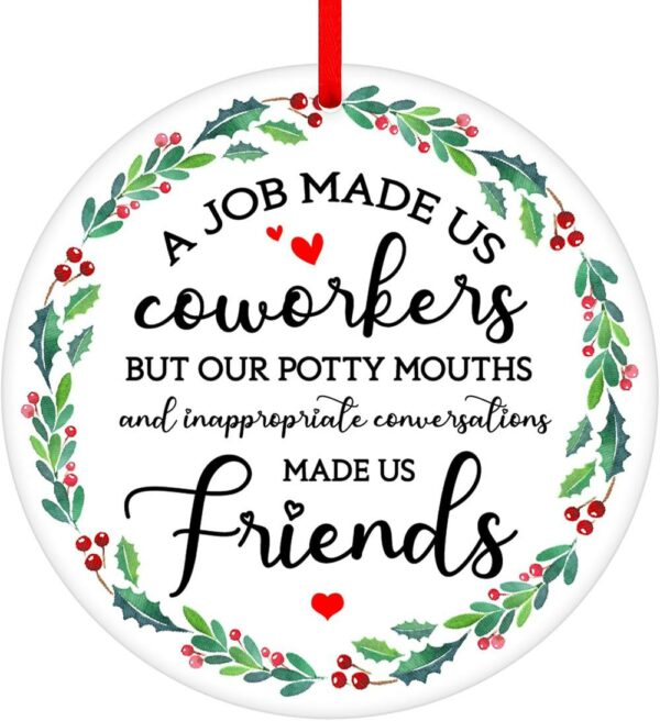 Christmas Ornament Gifts For Coworkers Bestie Friendship