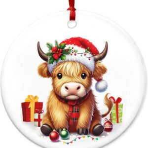 Christmas Ornament Highland Cow Gifts