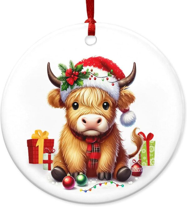 Christmas Ornament Highland Cow Gifts